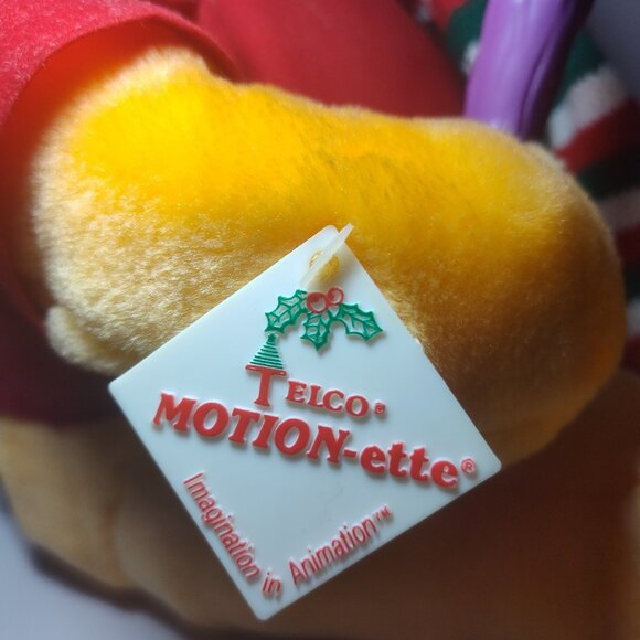 Winnie the Pooh Animated Christmas Motion-ette Hunny pot Figure Disney Telco - Picture 4 of 7